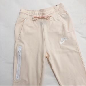 Cream Nike High Waisted Joggers